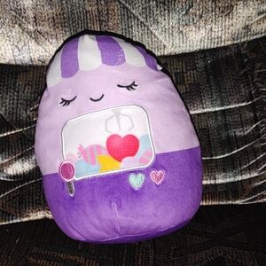 Squishmallow Purple and White Plush